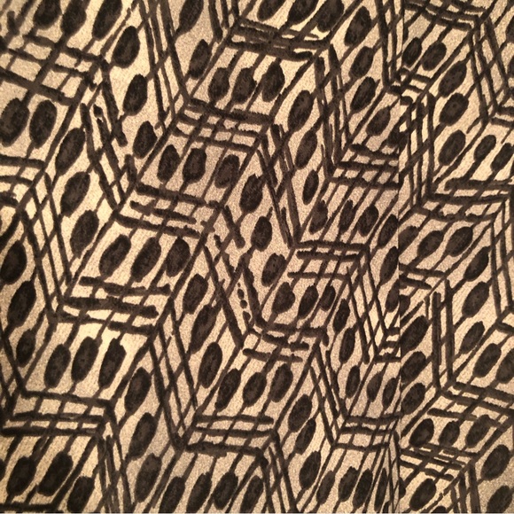 Carole Little Sheer Midi Dress Women’s 10 Black and White - Picture 4 of 6